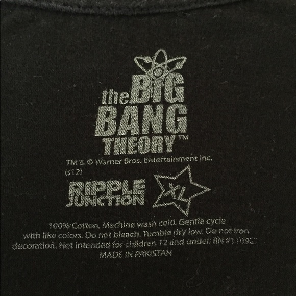 Big Bang Theory t-shirt! BAZINGA! Youth size XL. - Picture 2 of 2
